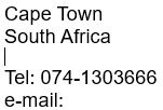 Cape Town
South Africa

Tel:  074-1303666 	    
e-mail: info@keylinkcom.com  
